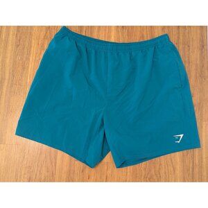 Gymshark Mens Teal Active Training Shorts With Pockets - Lightweight & Comfortab